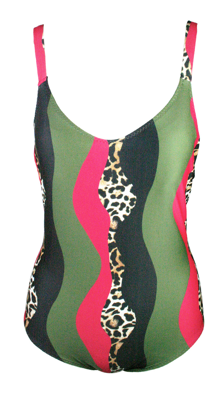 Waving Leopard Adjustable One Piece