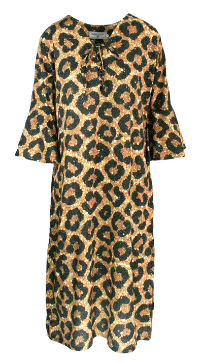 Midnight Leopard Beach to Bar Dress