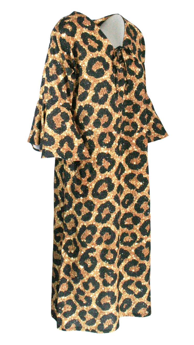 Midnight Leopard Beach to Bar Dress