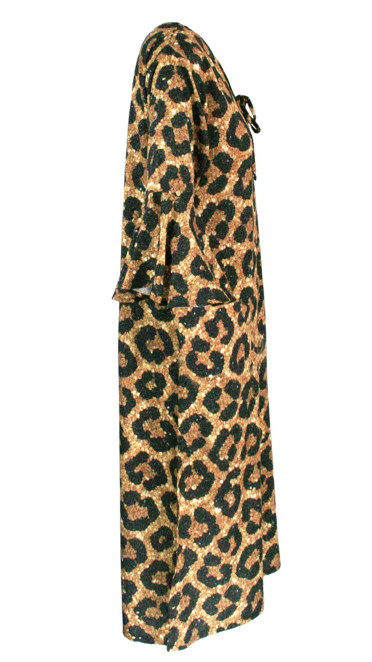 Midnight Leopard Beach to Bar Dress