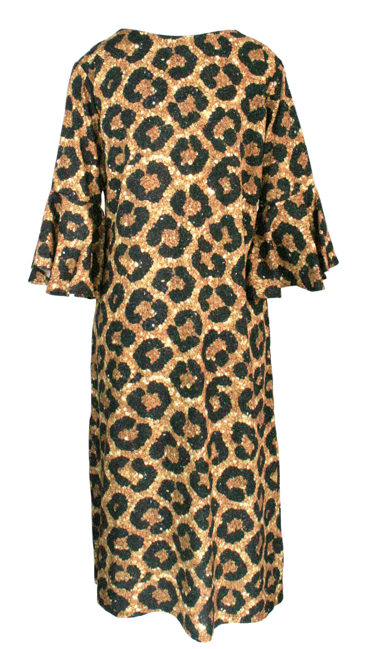 Midnight Leopard Beach to Bar Dress