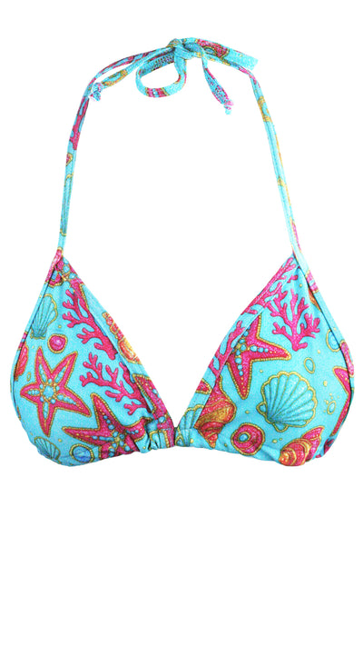 Shellshocked Glam Triangle Bikini Top
