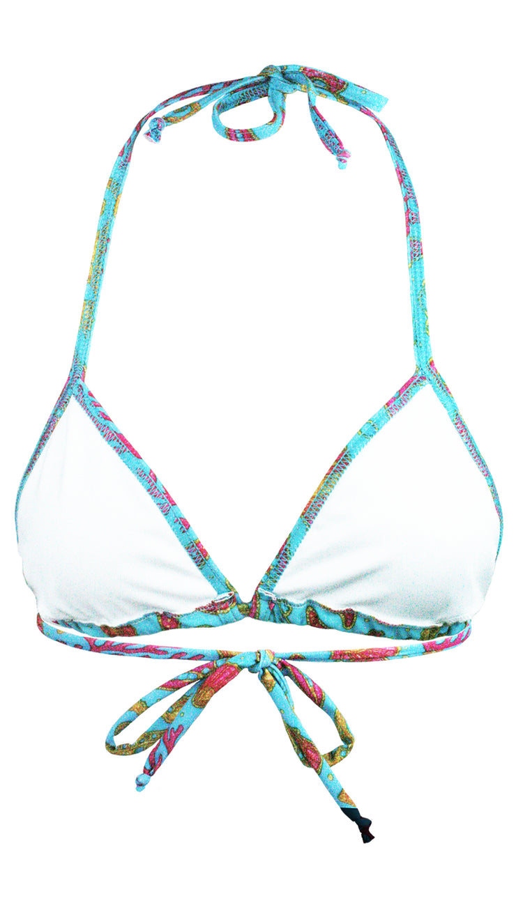 Shellshocked Glam Triangle Bikini Top