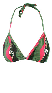 Waving Leopard Triangle Bikini Top