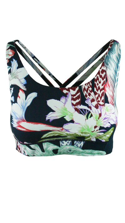 Floral Botanical Free My Heart Sports Bra