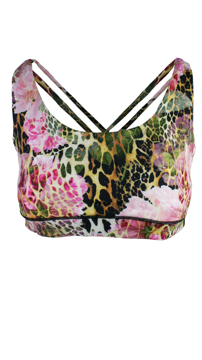 Rose Animal Free My Heart Sports Bra