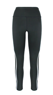 Black Velocity Panel F/L Tights