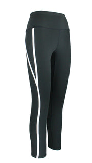 Black Velocity Panel F/L Tights
