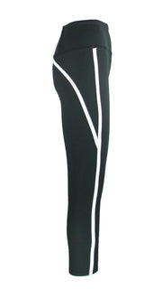 Black Velocity Panel F/L Tights