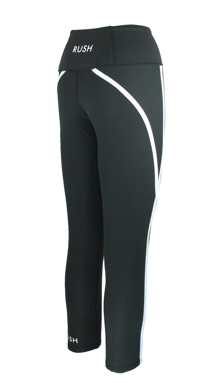 Black Velocity Panel F/L Tights
