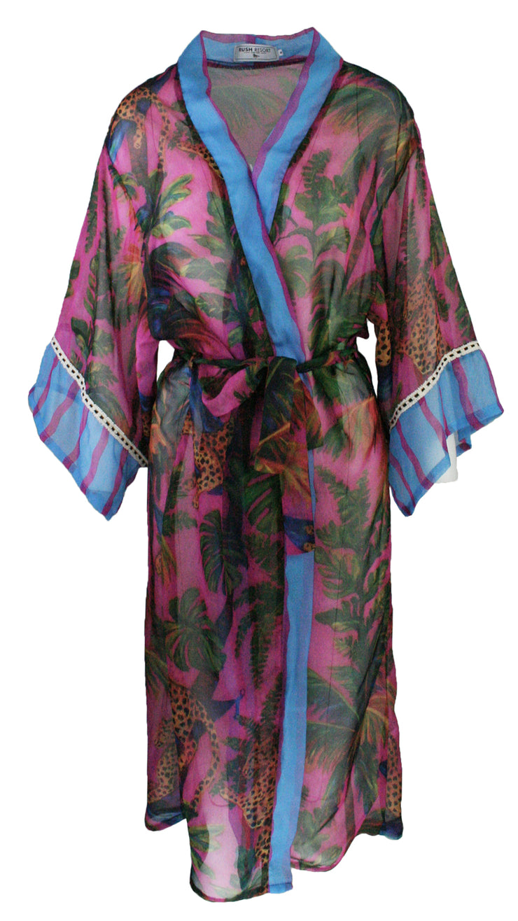 Safari Siesta Chiffon Kimono Cover Up