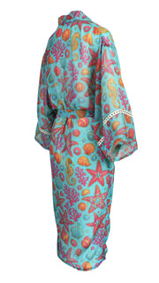 Shellshocked Glam Chiffon Kimono Cover Up
