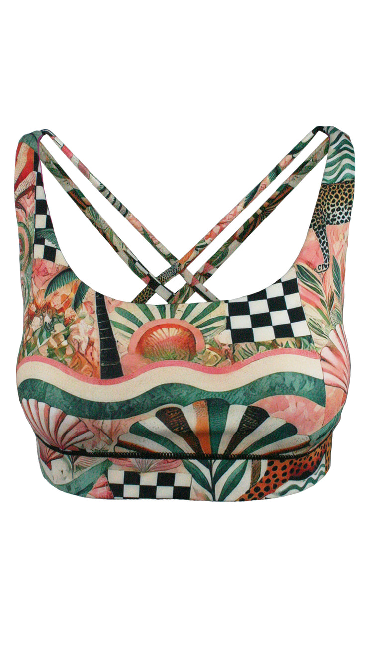 Sunkissed Safari Free My Heart Sports Bra