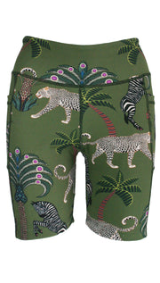 Okavango Olive High Waist Shorts