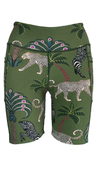Okavango Olive High Waist Shorts