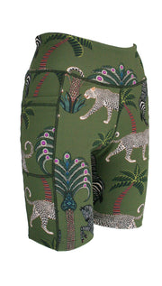 Okavango Olive High Waist Shorts