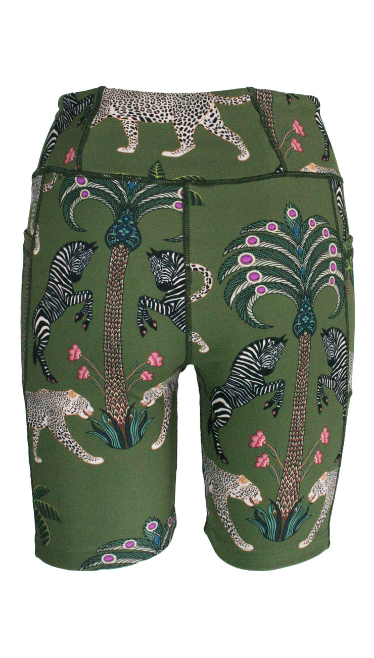 Okavango Olive High Waist Shorts