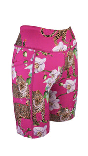 Leopard's Kiss Pink High Waist Shorts