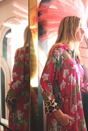 Leopard's Kiss Pink Luxe Shirt Dress