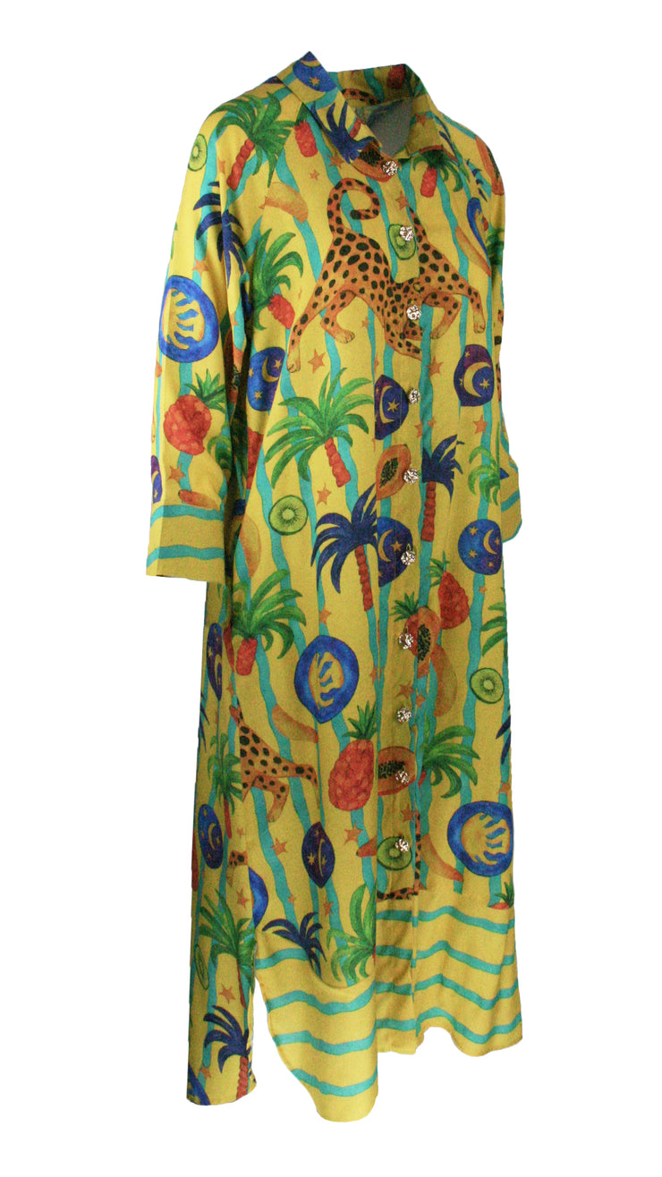 Cosmic Safari Luxe Shirt Dress