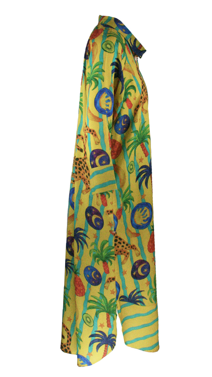 Cosmic Safari Luxe Shirt Dress