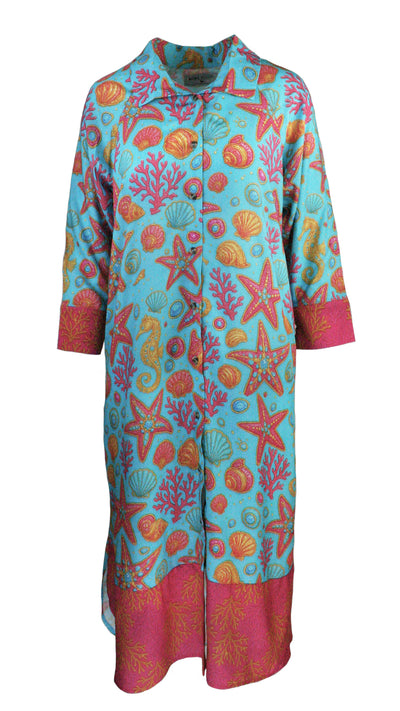 Shellshocked Glam Luxe Shirt Dress