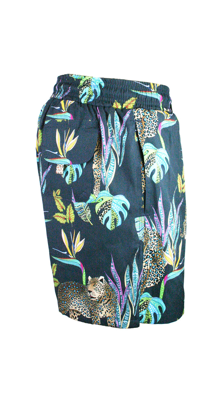 Cobalt Leopard Men's Swim Shorts
