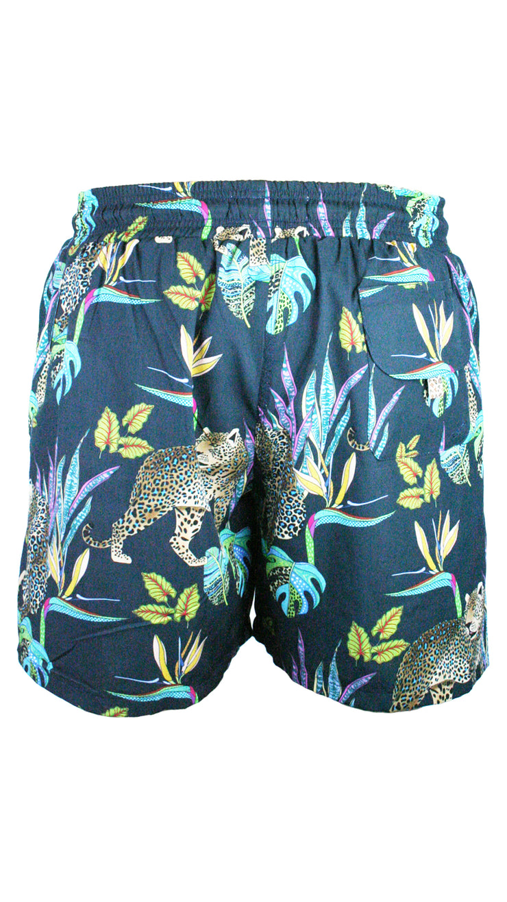Cobalt Leopard Men's Swim Shorts