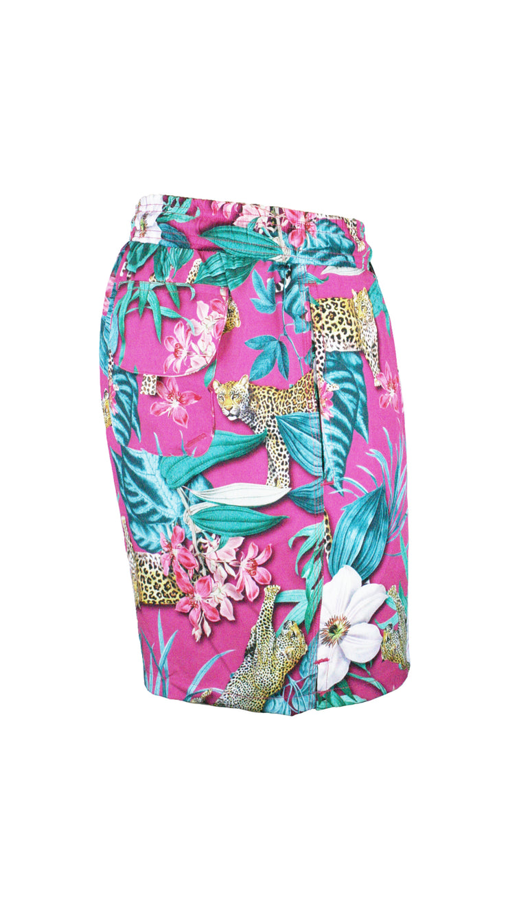Leopard Creek Pink Men's Swim Shorts