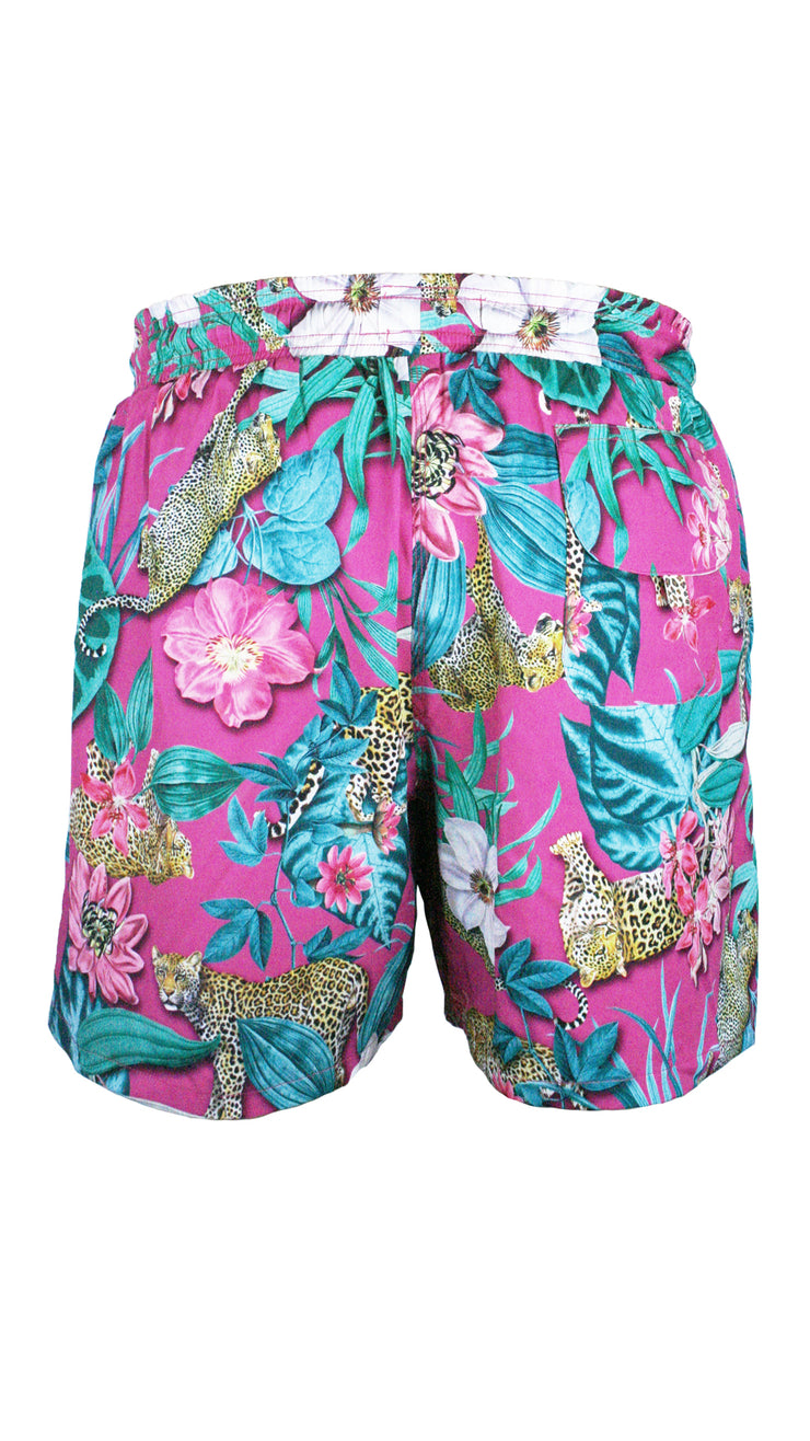 Leopard Creek Pink Men's Swim Shorts