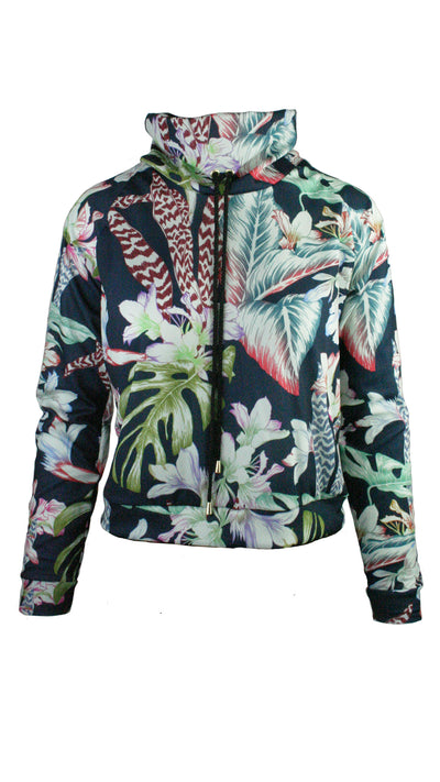 Floral Botanical Mesh Pullover