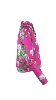 Leopard Kiss Pink Mesh Pullover
