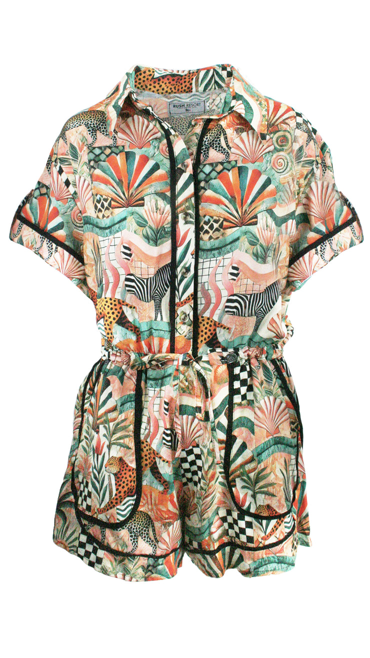 Sunkissed Safari Monaco Trim Jumpsuit