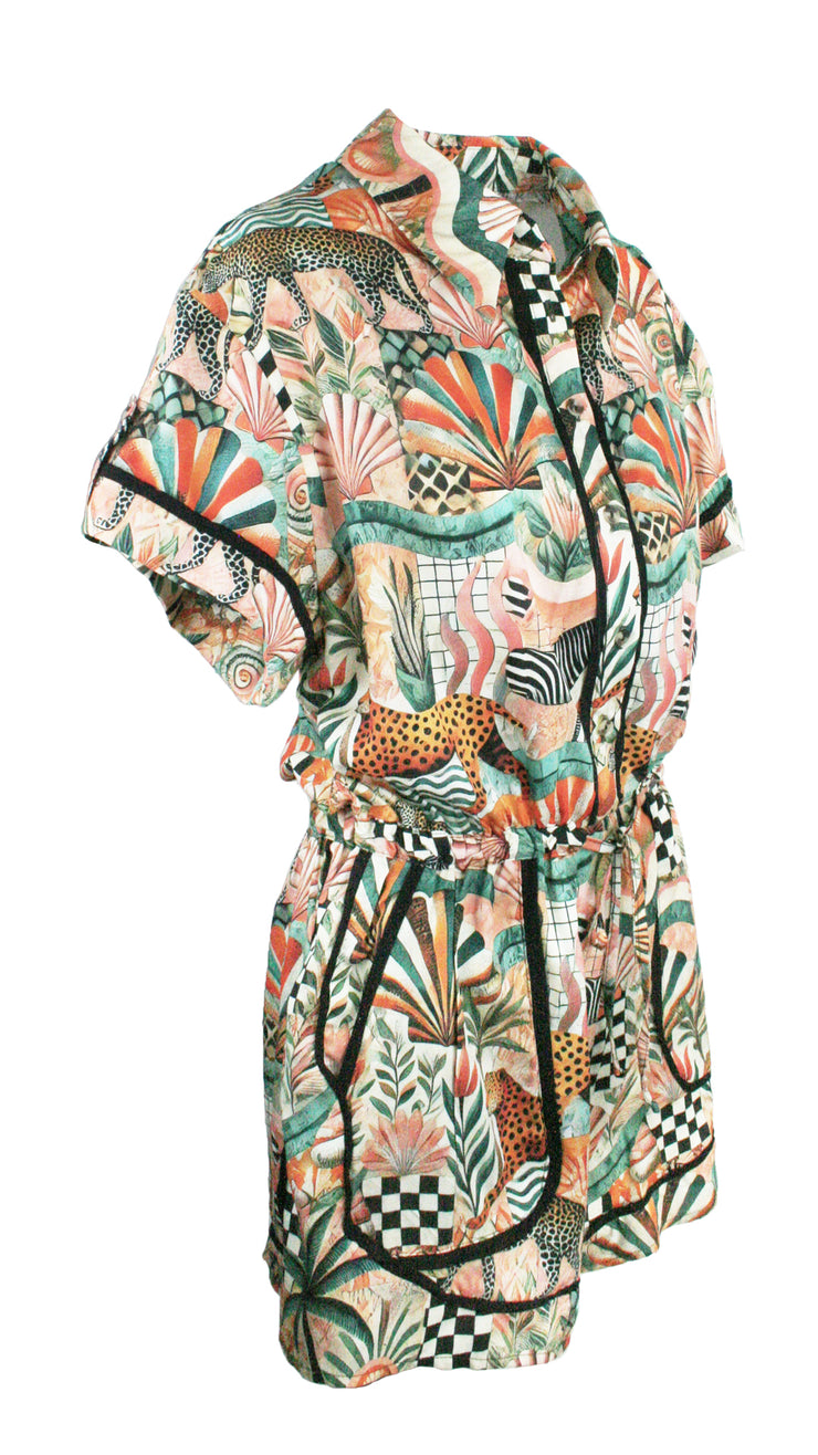 Sunkissed Safari Monaco Trim Jumpsuit