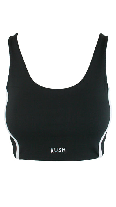 Black Panel Pro Sports Bra