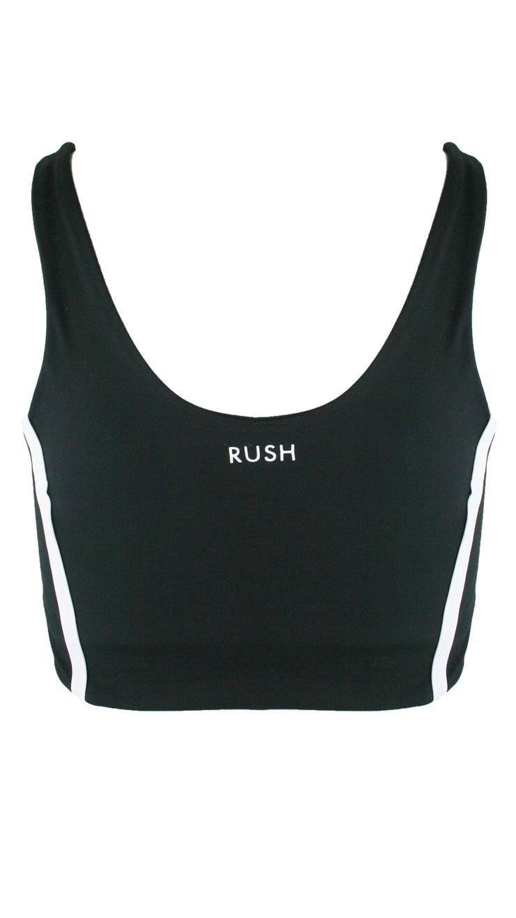 Black Panel Pro Sports Bra