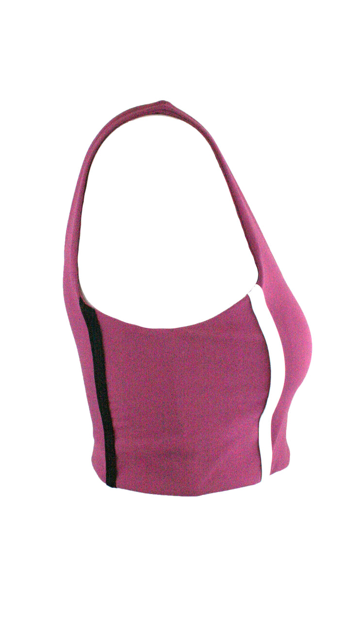 Claret Panel Pro Sports Bra