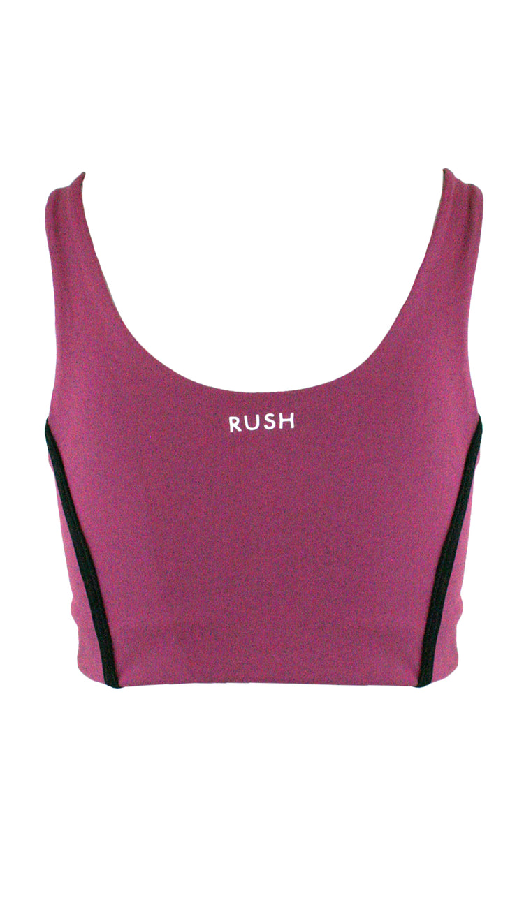 Claret Panel Pro Sports Bra