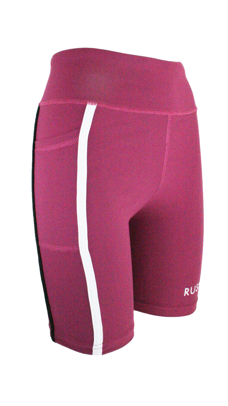 Claret Panel Pro High Waist Shorts