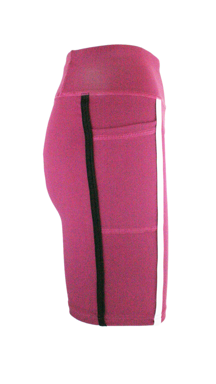 Claret Panel Pro High Waist Shorts