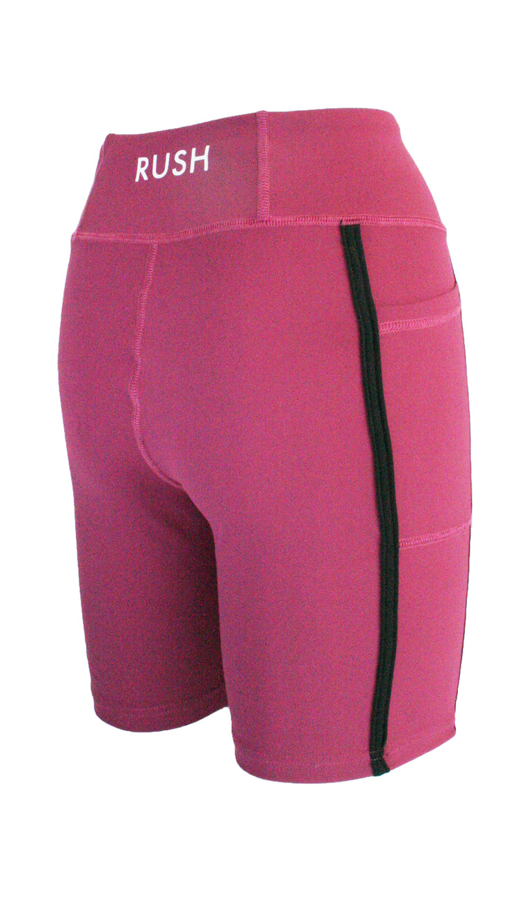Claret Panel Pro High Waist Shorts