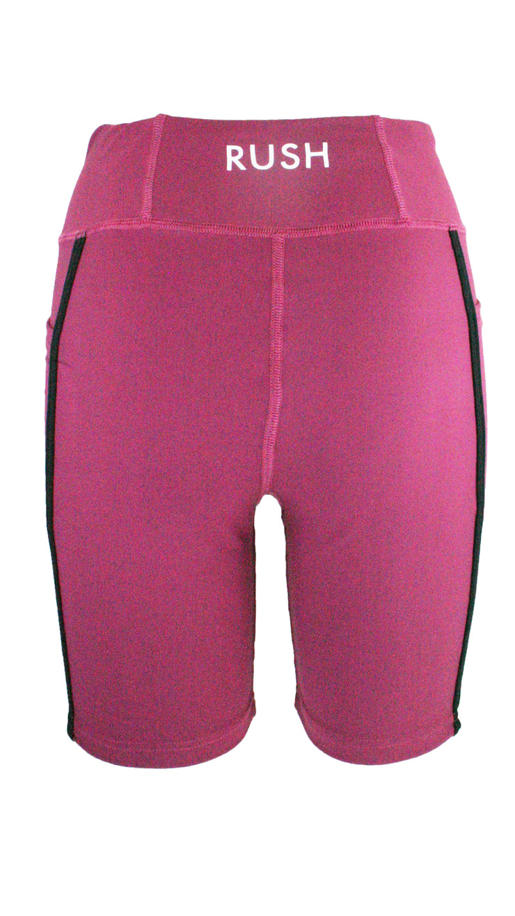 Claret Panel Pro High Waist Shorts