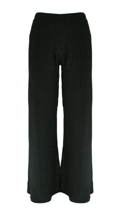 Black Heritage Ribbed Pants