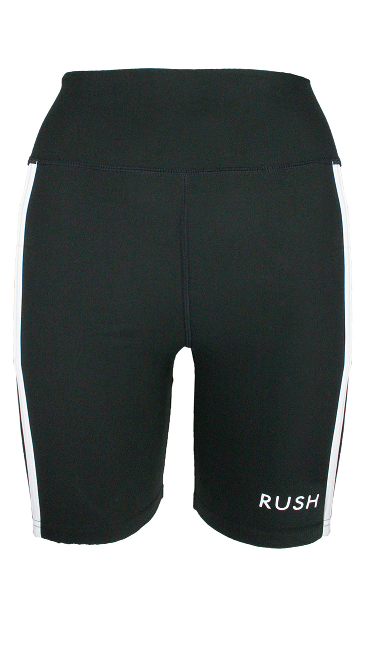Black Panel Pro High Waist Shorts