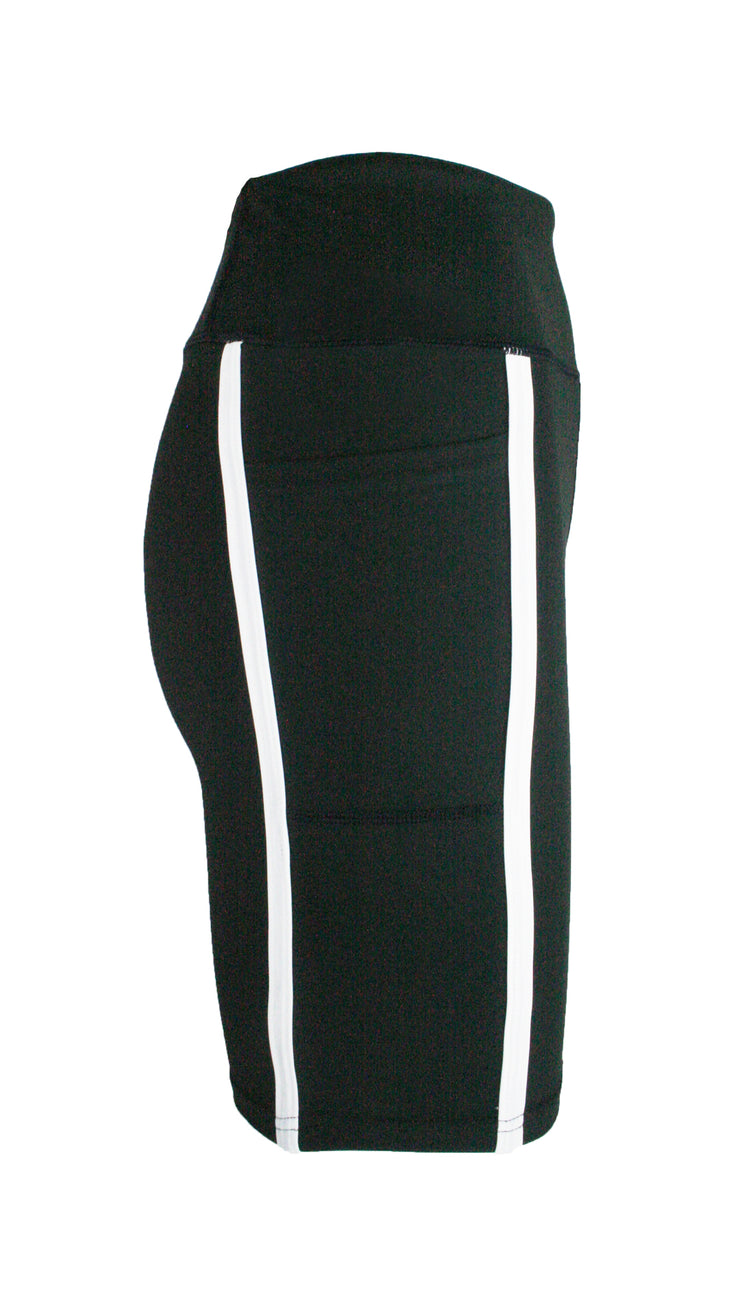 Black Panel Pro High Waist Shorts