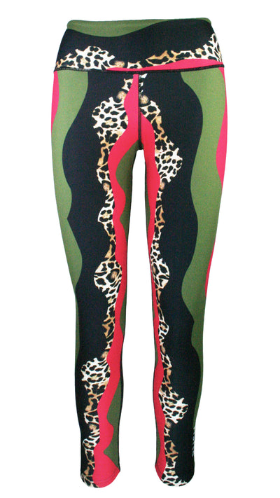 Waving Leopard F/L Tights
