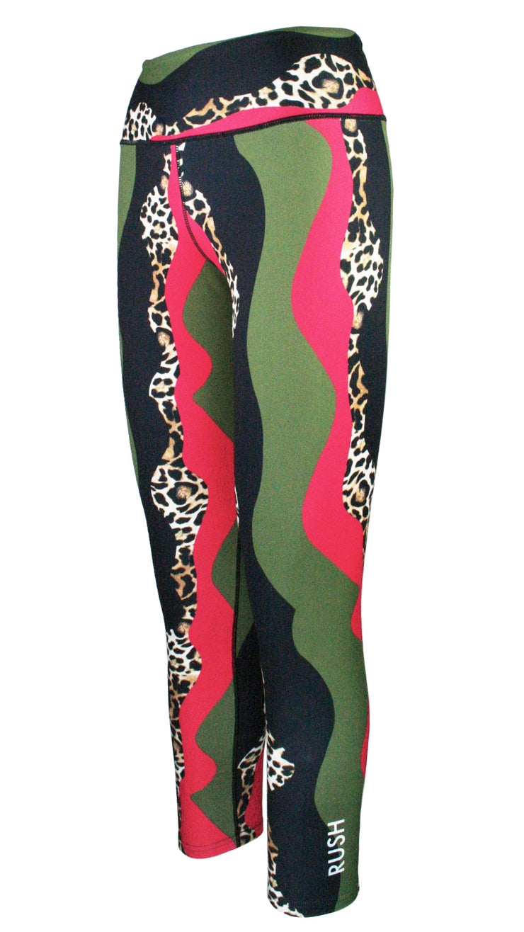 Waving Leopard F/L Tights