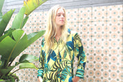 Tropical Splendour Yellow Luxe Shirt Dress