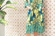 Tropical Splendour Yellow Luxe Shirt Dress