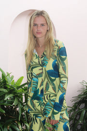 Tropical Splendour Yellow Luxe Shirt